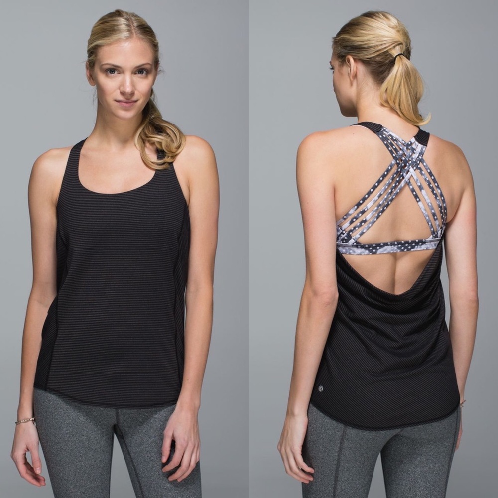 lululemon athletica Black Tank Top
